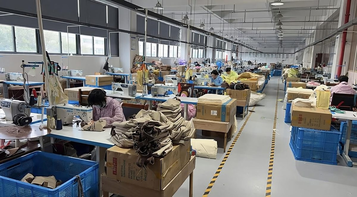 YCT Bag production floor Jinhua China