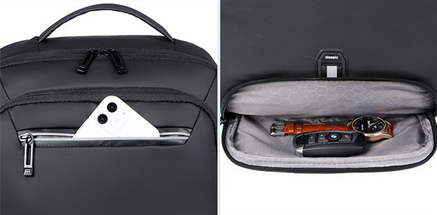 YT-02143 two front zip pockets