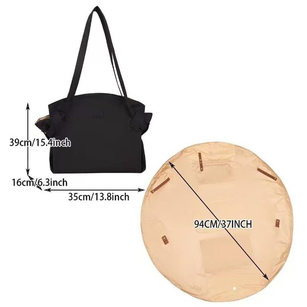 YT-11001 tote and mat sizes