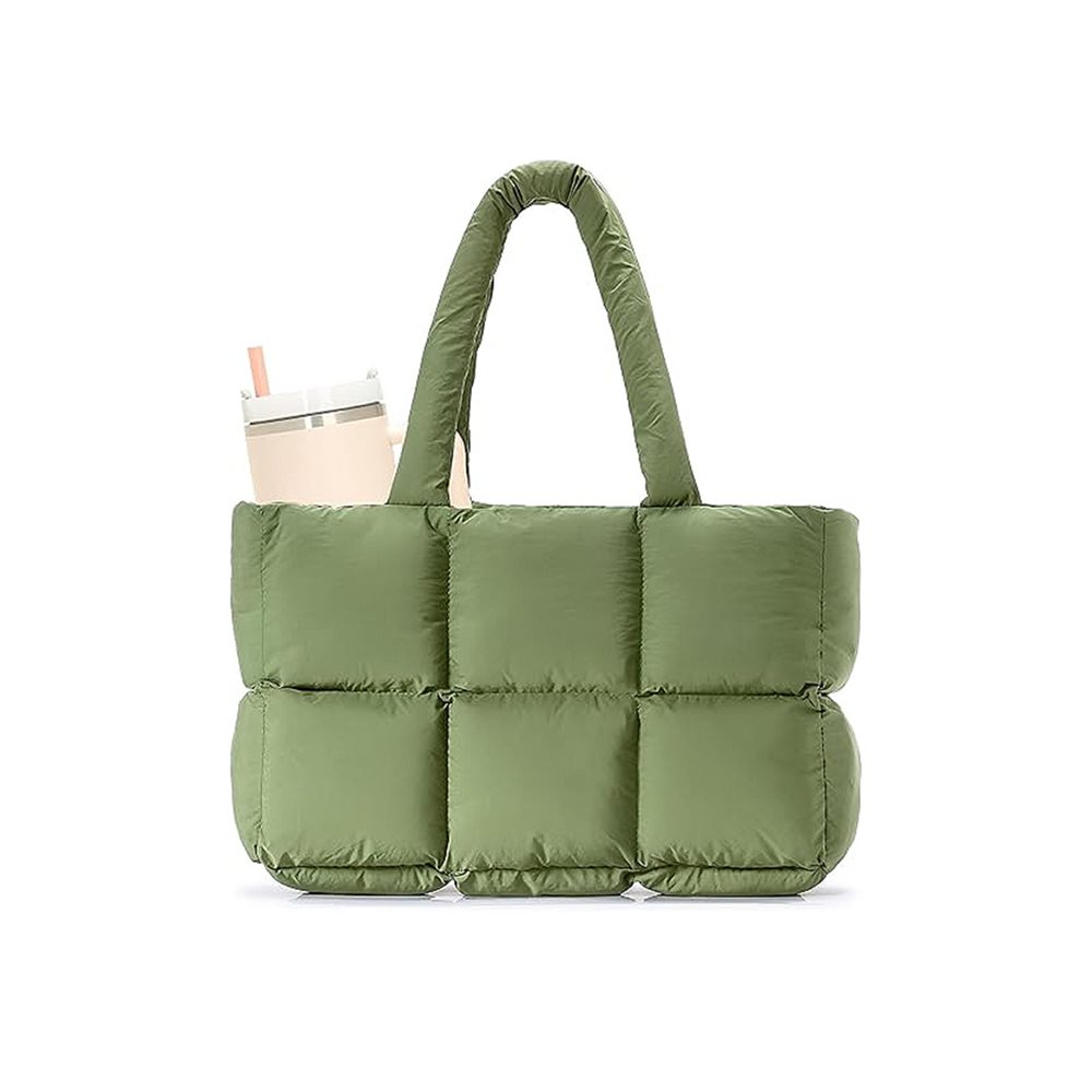 Quilted puffer tote bag with padded laptop sleeve YT-11012 - view 3