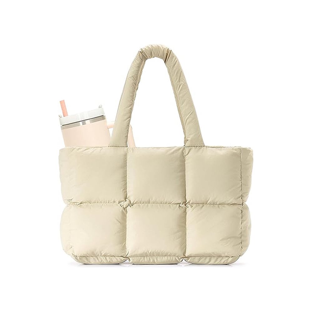 Quilted puffer tote bag with padded laptop sleeve YT-11012 - view 5