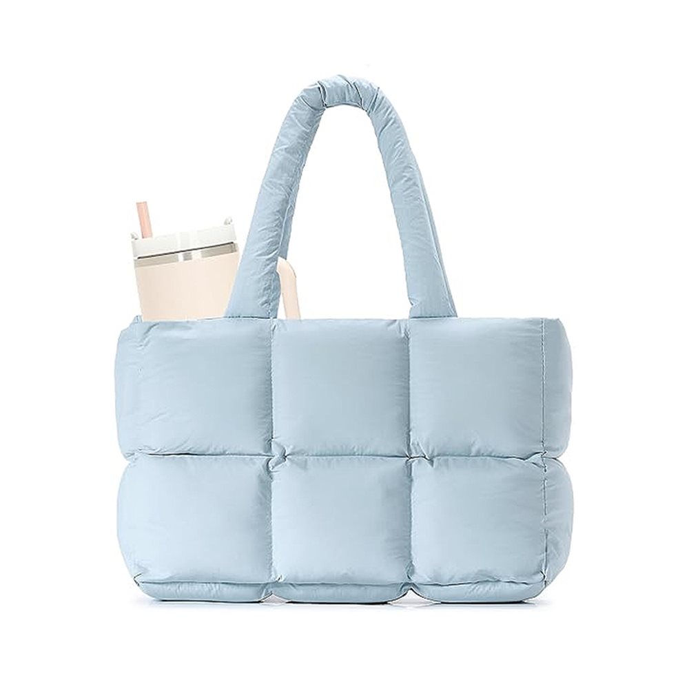 Quilted puffer tote bag with padded laptop sleeve YT-11012 - view 7