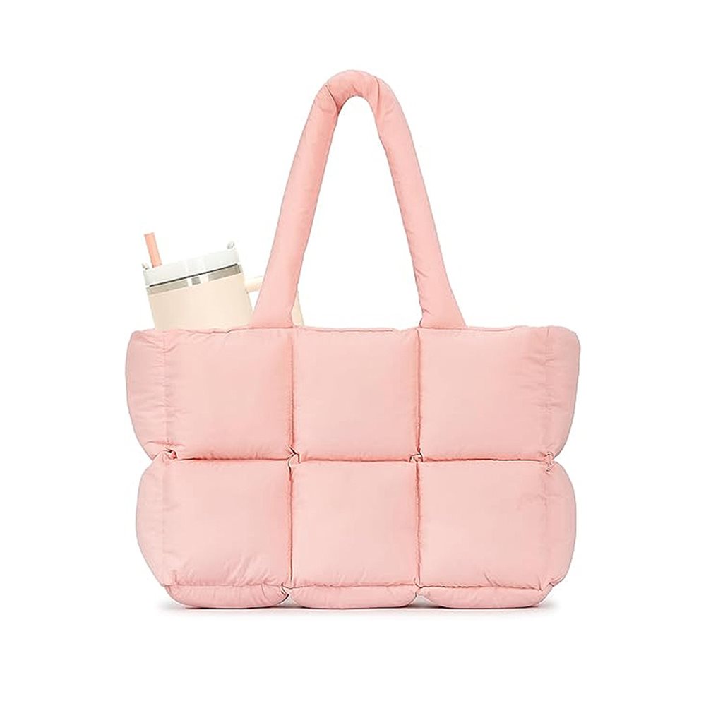 Quilted puffer tote bag with padded laptop sleeve YT-11012 - view 8