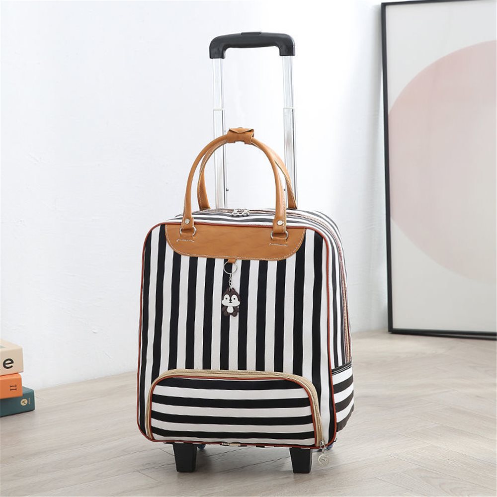 Printed PU rolling weekender bag YT-14012 - view 3