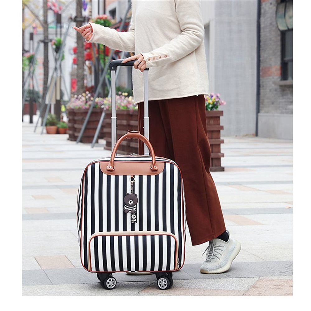 Printed PU rolling weekender bag YT-14012 - view 4