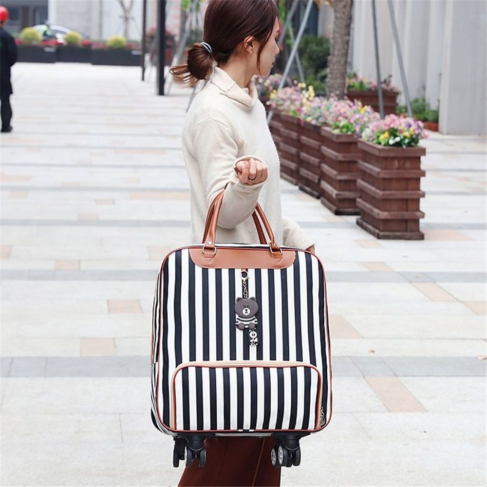 Printed PU rolling weekender bag YT-14012 - view 5