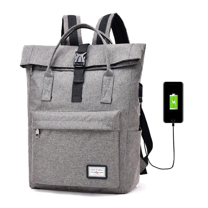 Roll-Top USB Backpack - custom OEM YT-02049