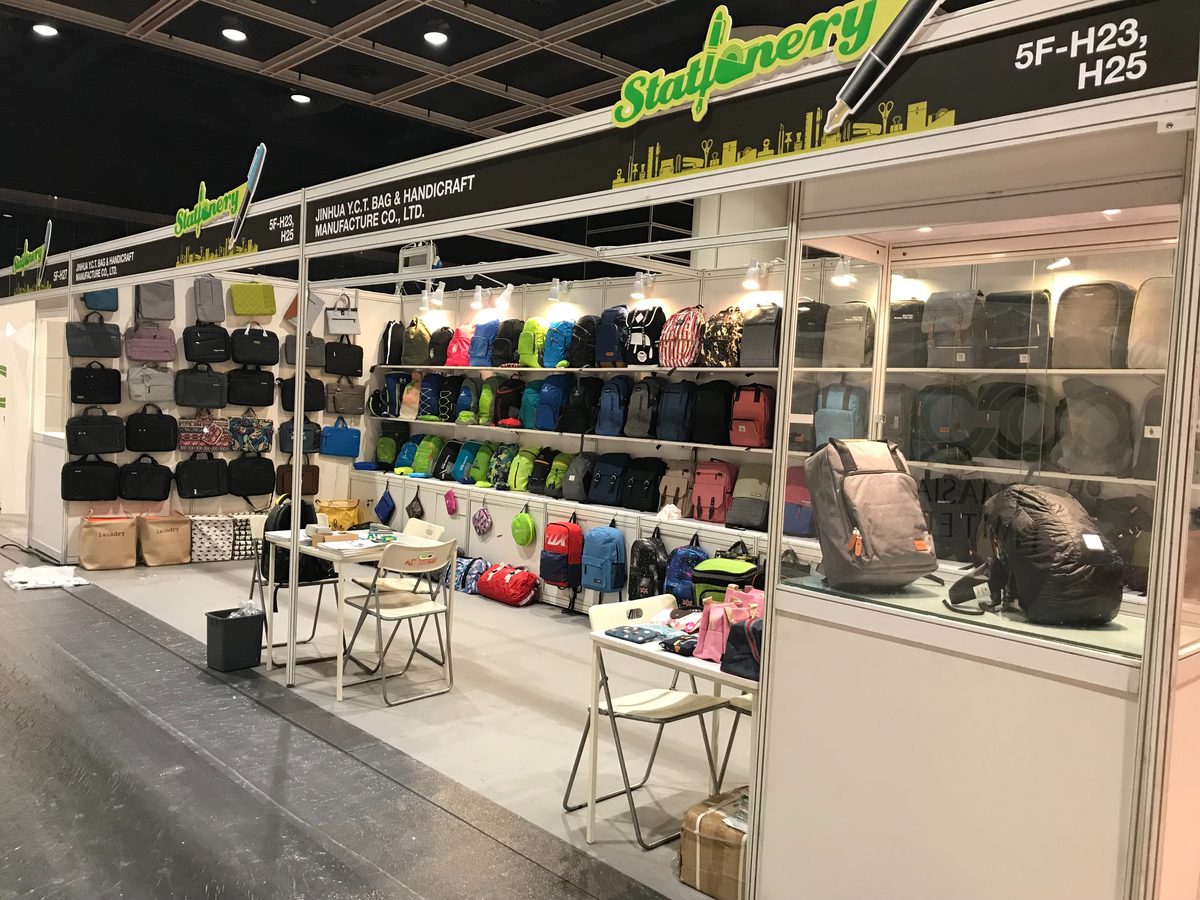 YCT Bag trade fair display
